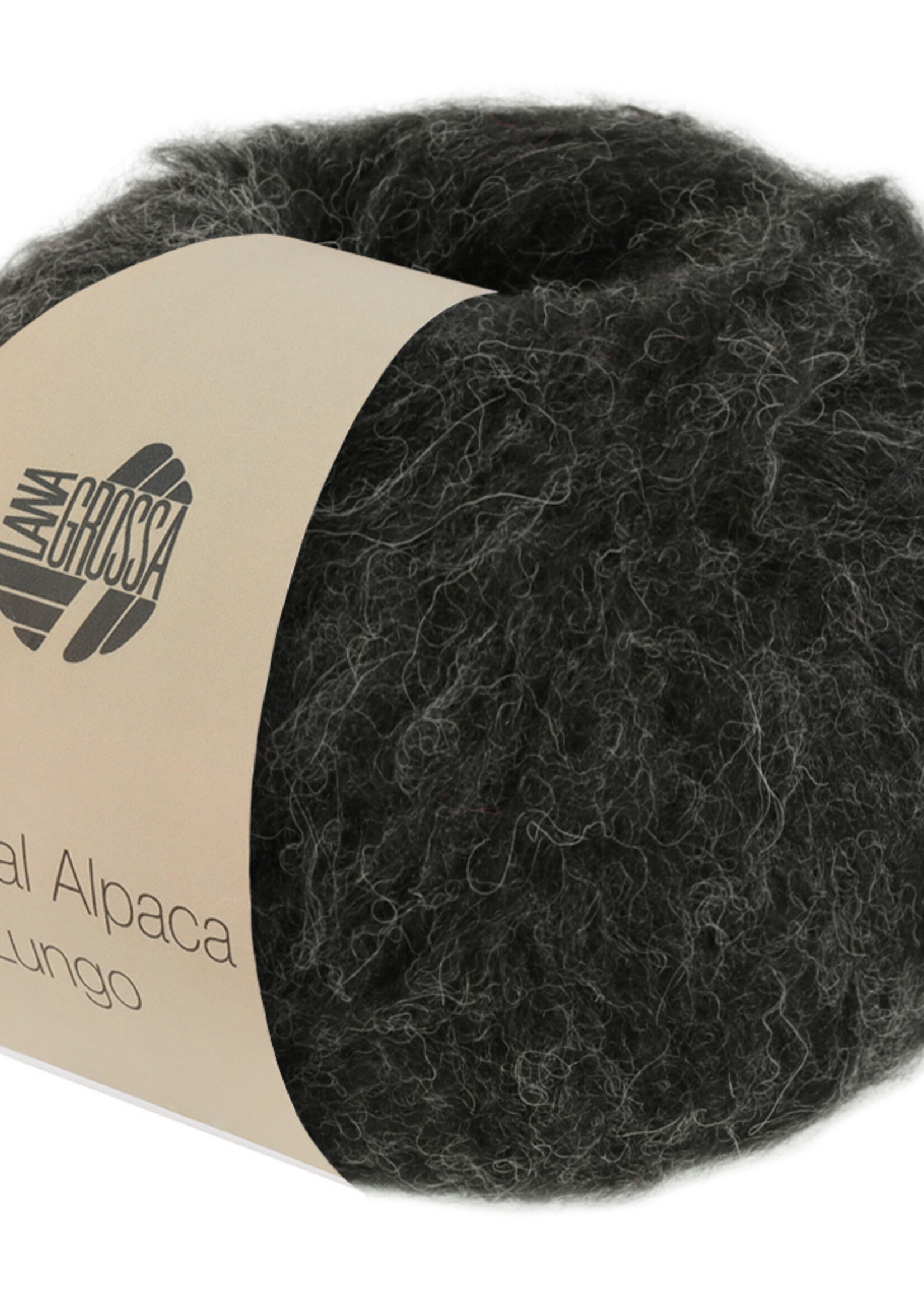 Lana Grossa Natural Alpaca Lungo - Lana Grossa -04 zwart-50%