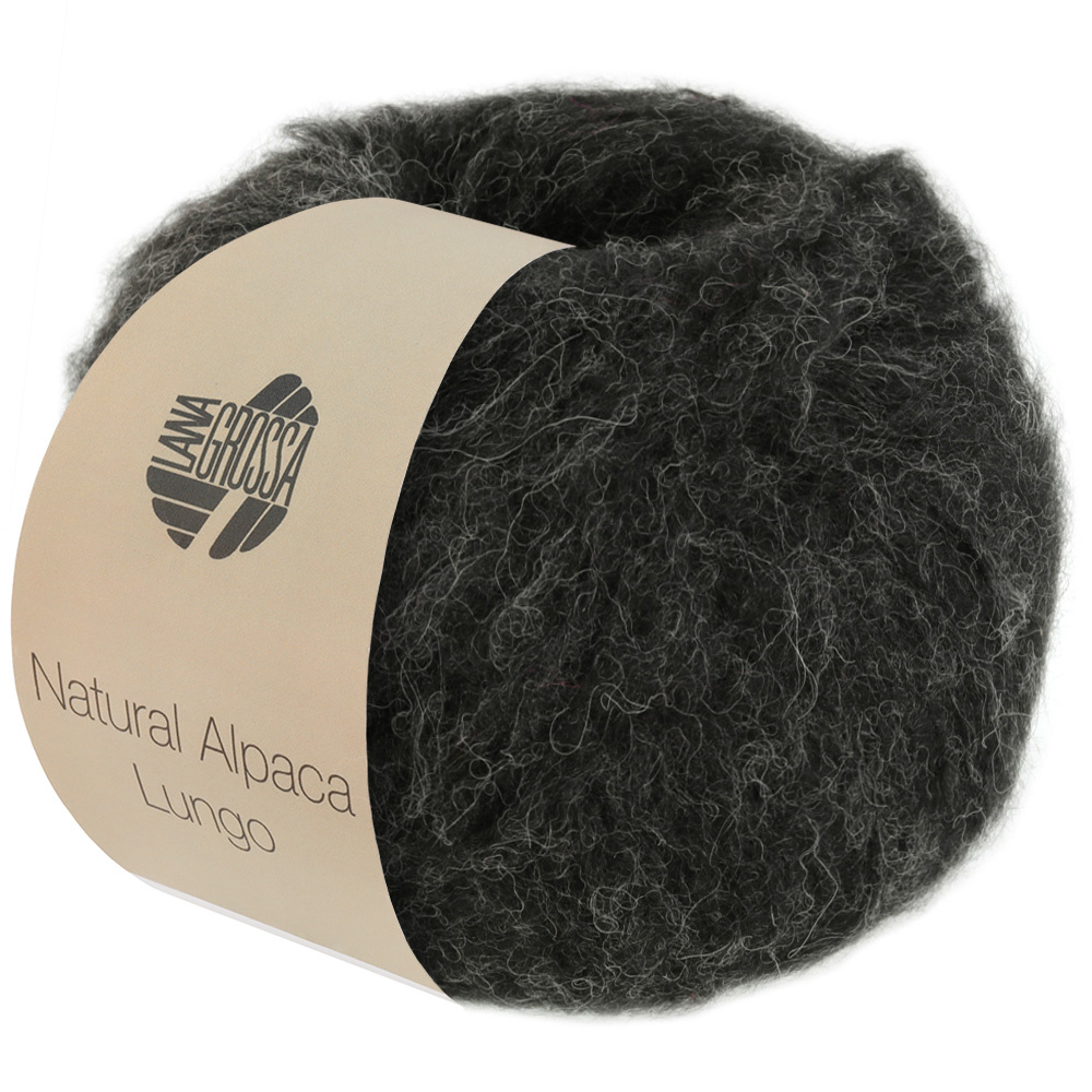 Lana Grossa Natural Alpaca Lungo - Lana Grossa -04 zwart-70%