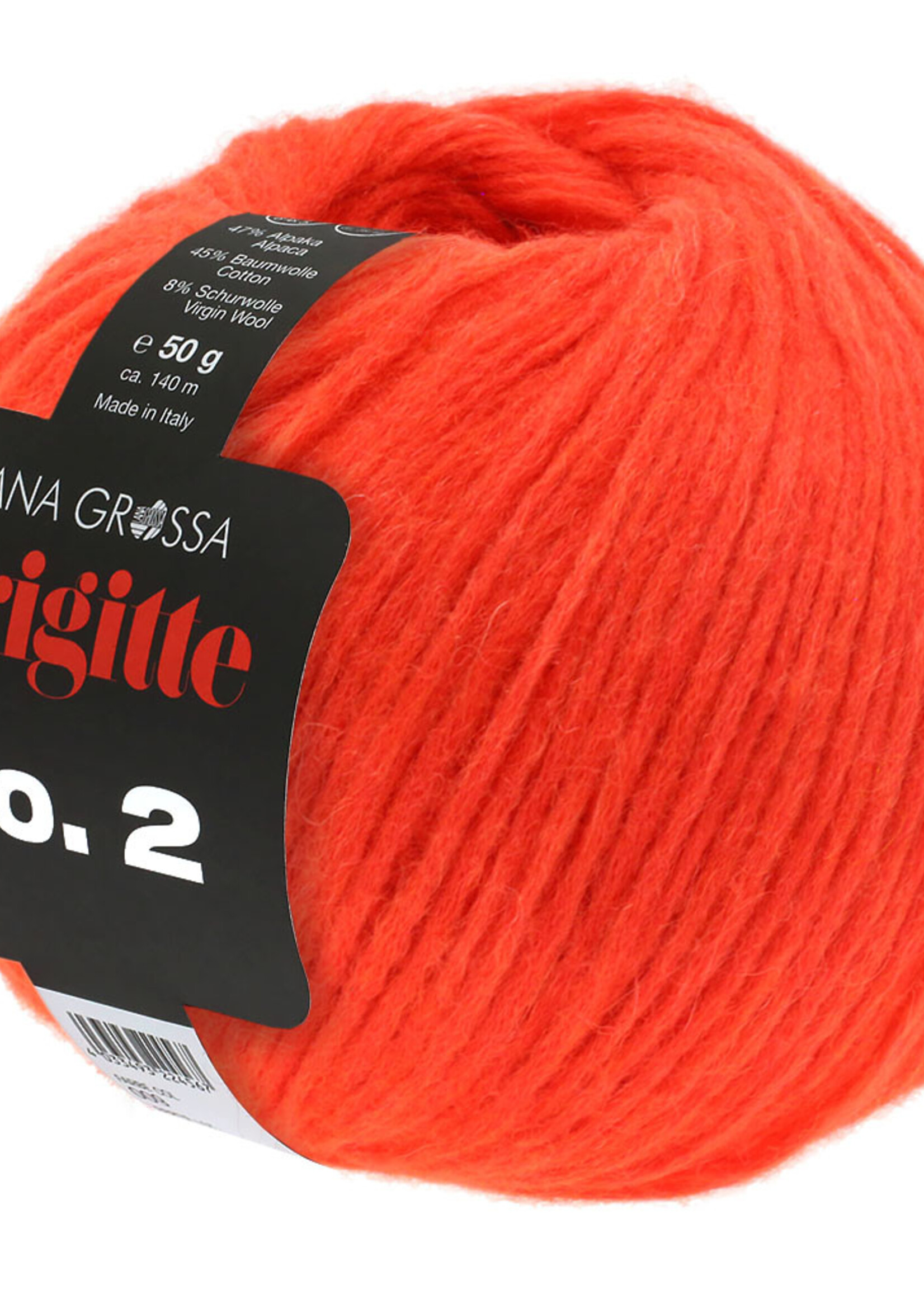 Lana Grossa Brigitte no2 -25 koraal-25%