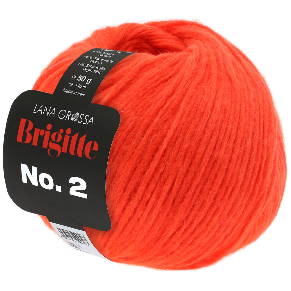 Lana Grossa Brigitte no2 -25 koraal-25%