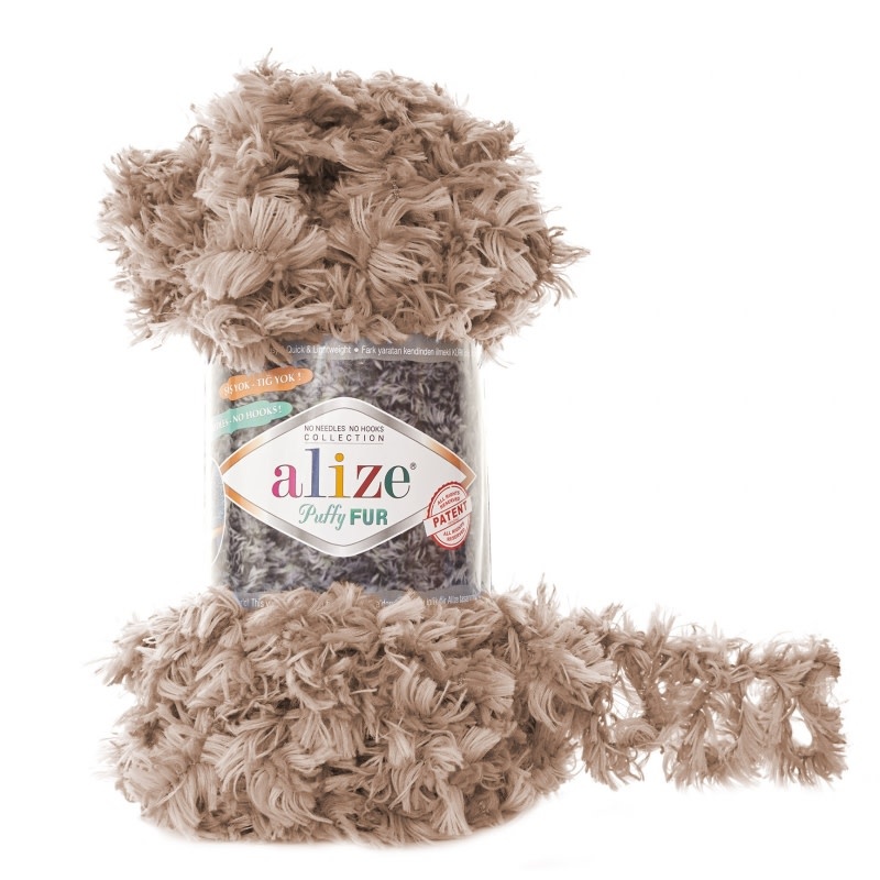 Puffy Fur- Alize - 6104 Camel