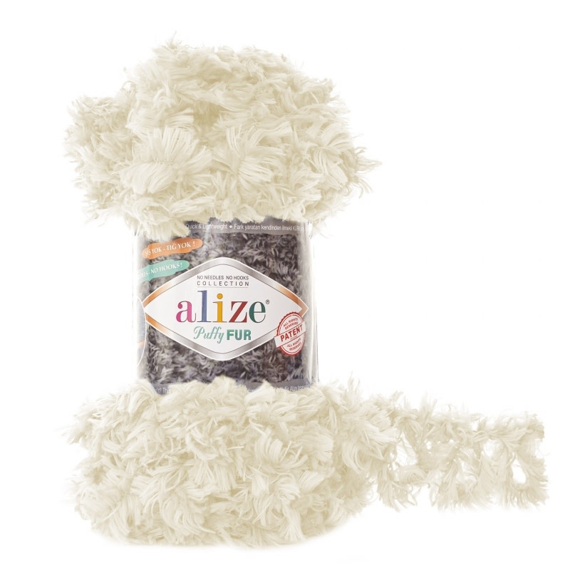Puffy Fur- Alize - 6113 Light Cream