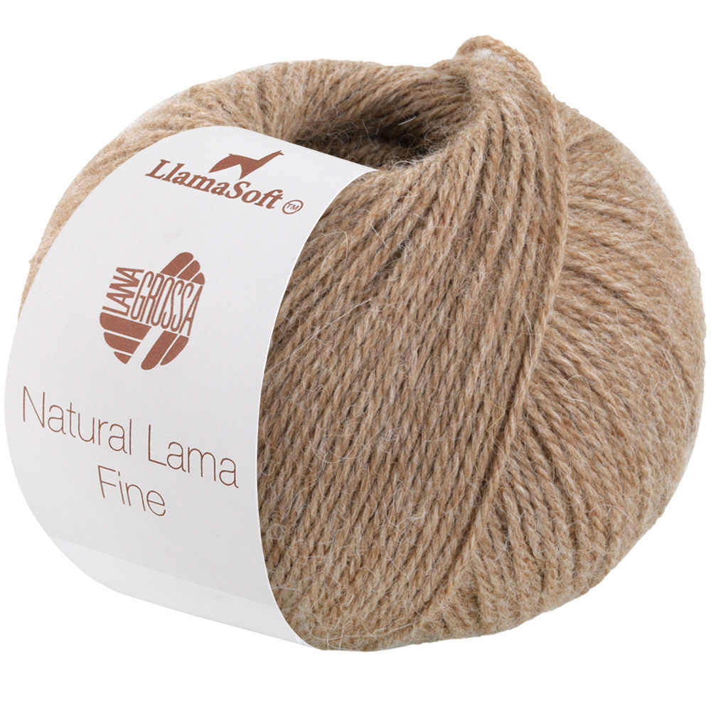 Lana Grossa Natural Lama Fine -111 kameel25%