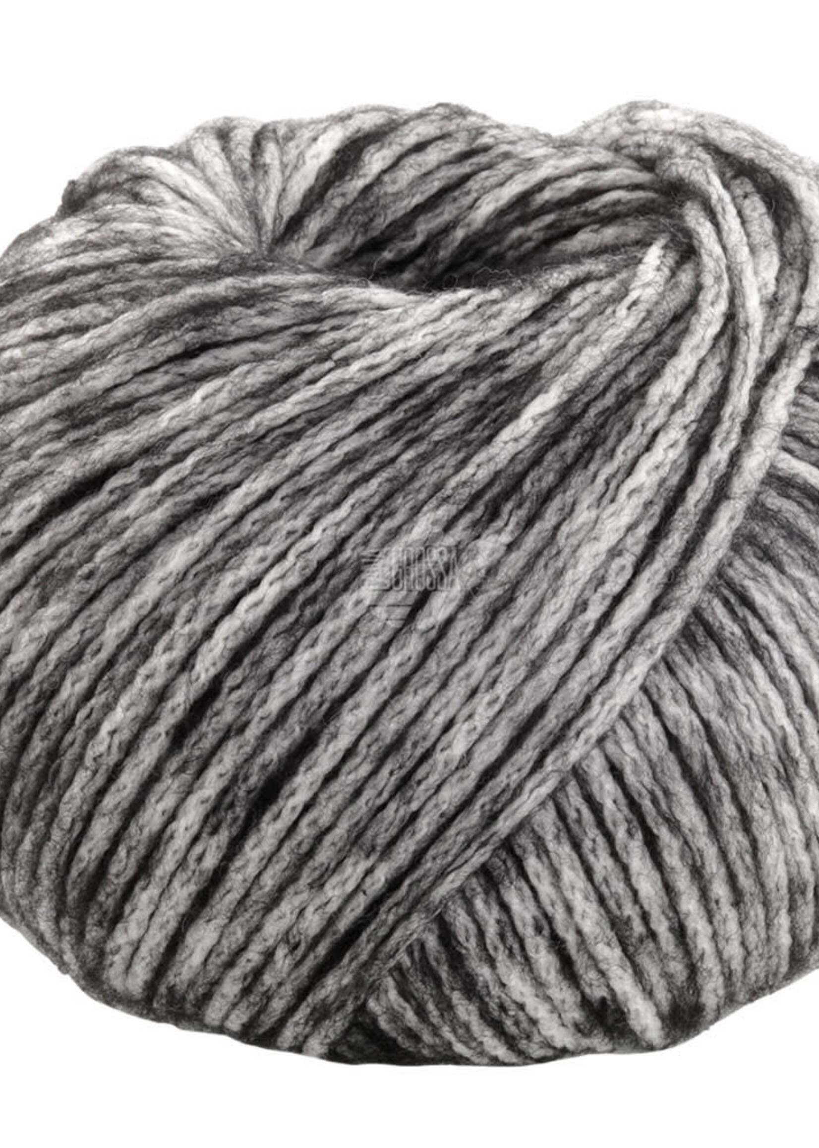 Lana Grossa Twinny 11-wit/antraciet-50%