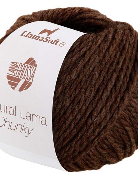 Lana Grossa Natural Lama Chunky 13-chocoladebruin25%