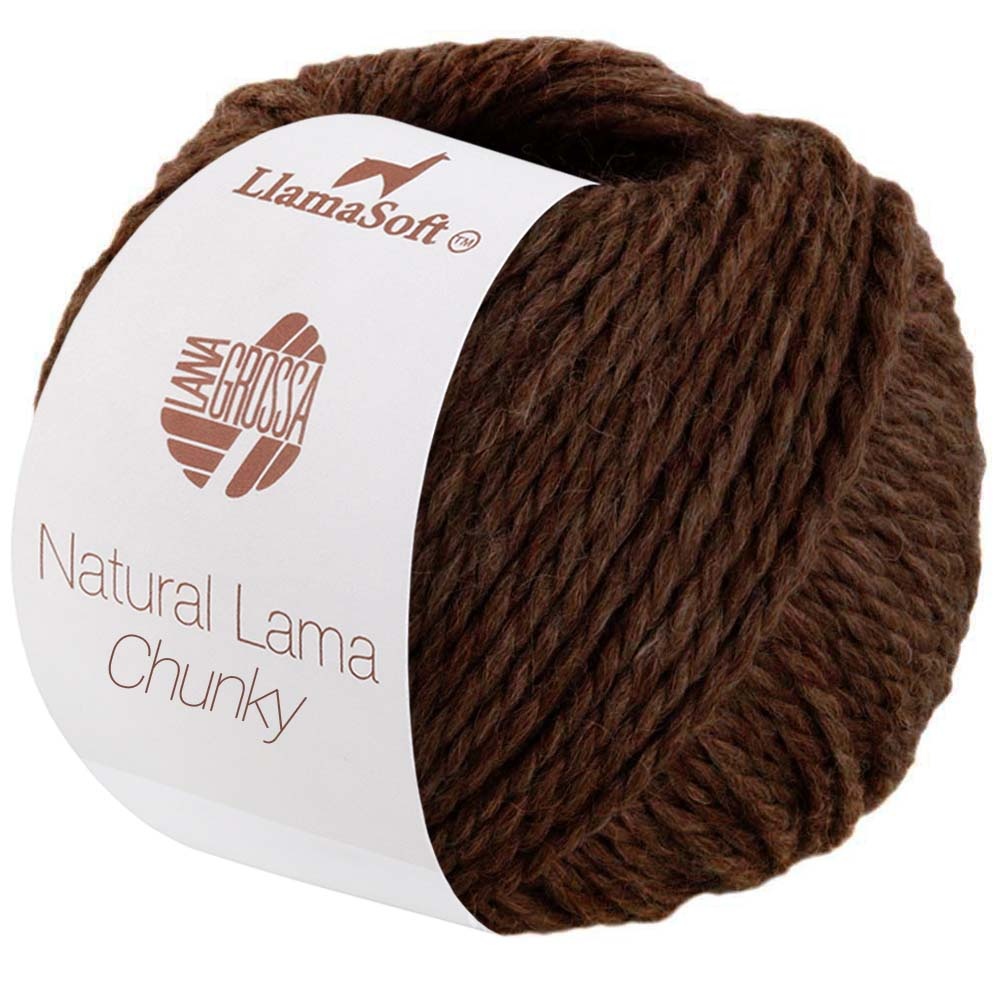 Lana Grossa Natural Lama Chunky 13-chocoladebruin25%