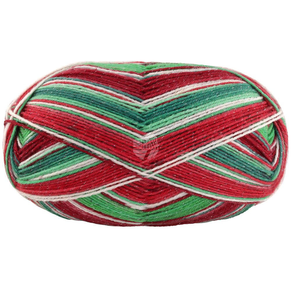 Lana Grossa Meilenweit 100g merino christmas Lurex - Lana Grossa -6796