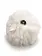 Pompon met drukknop ecru