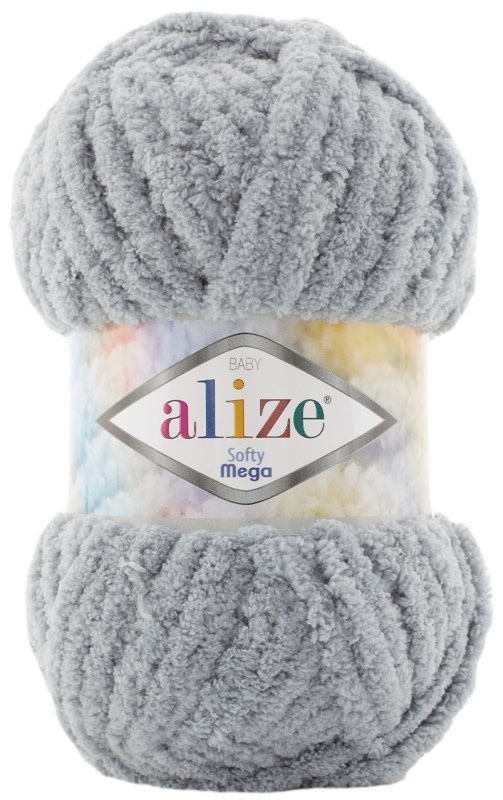 Softy Mega - Alize -428 Grey