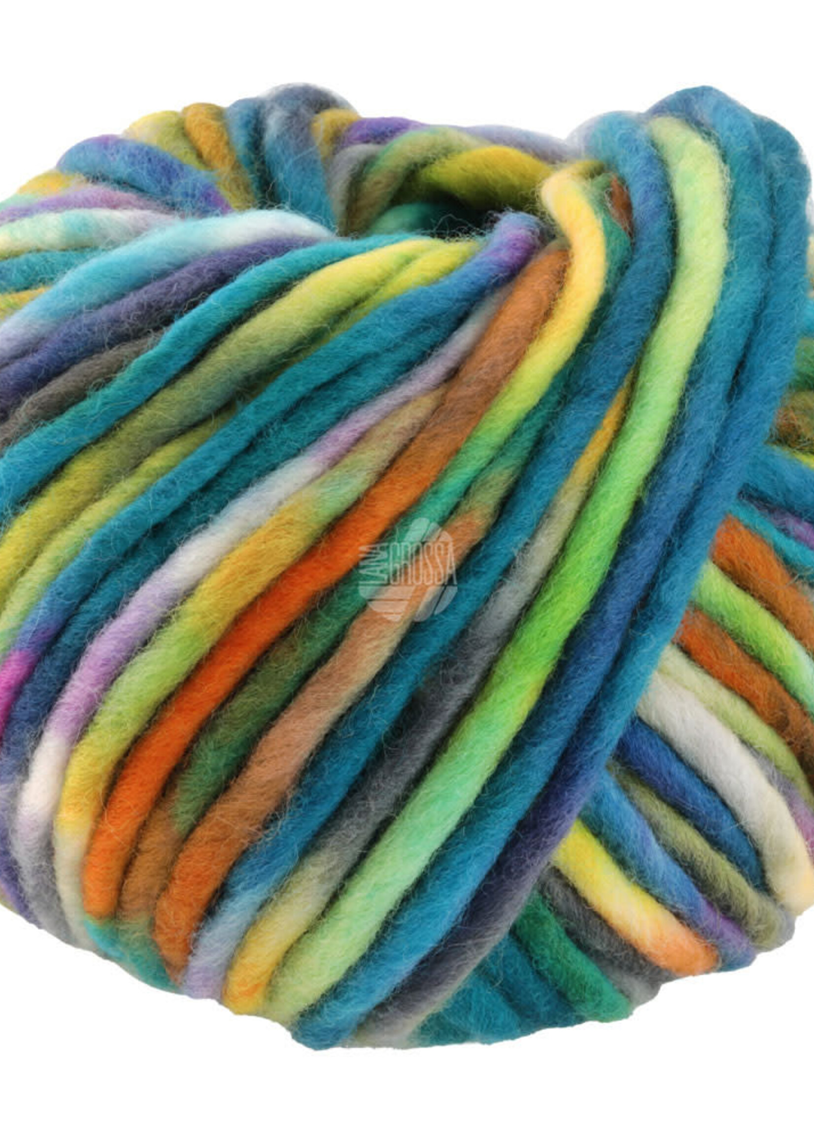 Lana Grossa Confetti - Lana Grossa 12-wit/geelgroen/olijf/jade/geel/violet/turkoois/oranje -50%
