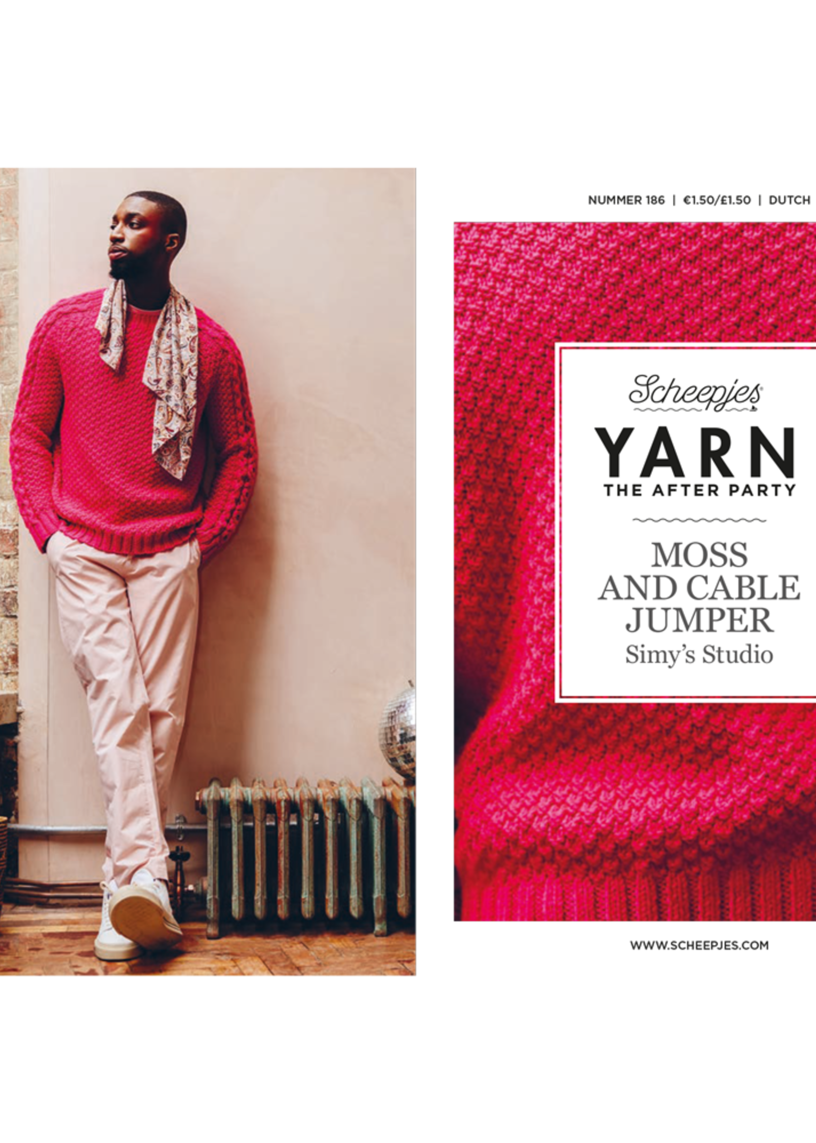 Scheepjes YARN The After Party nr.186 Moss and Cable Jumper NL