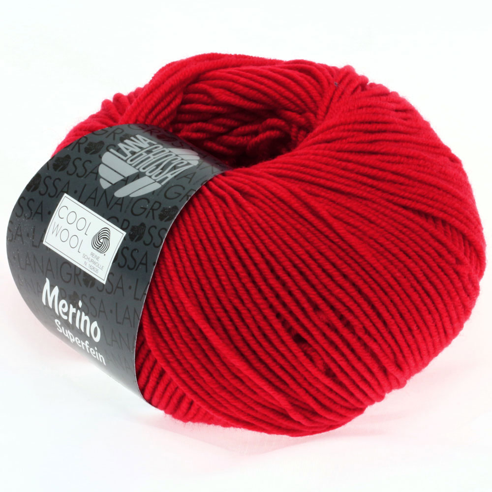 Lana Grossa Cool Wool -0417 briljantrood