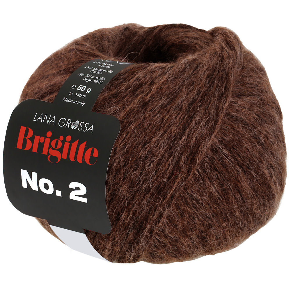 Lana Grossa Brigitte no2 -68 chocoladebruin