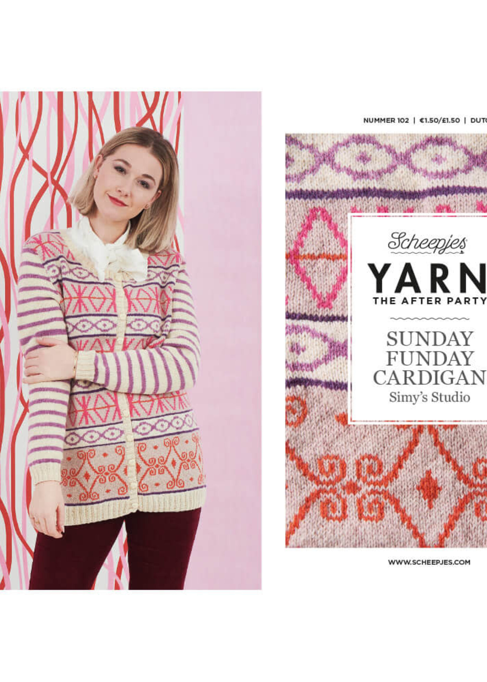 Scheepjes YARN The After Party nr.102 Sunday Funday Cardigan NL