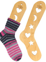 Houten sockblockers maat S bruin