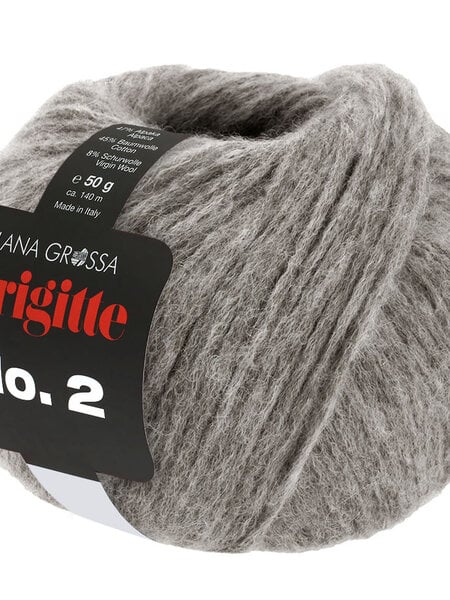 Lana Grossa Brigitte no2 -70 licht grijs