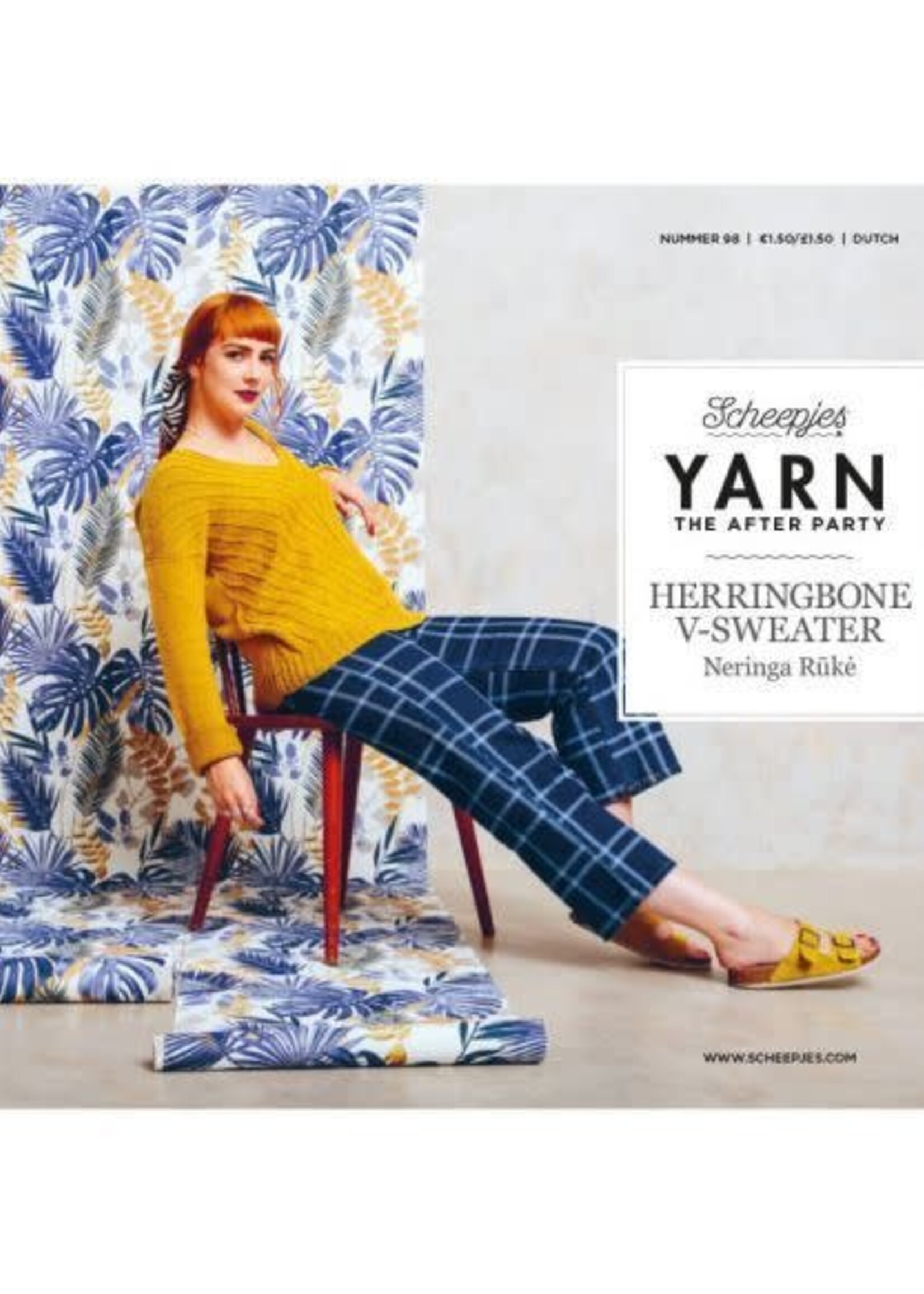 YARN The After Party nr.98 Herringbone V-Sweater NL