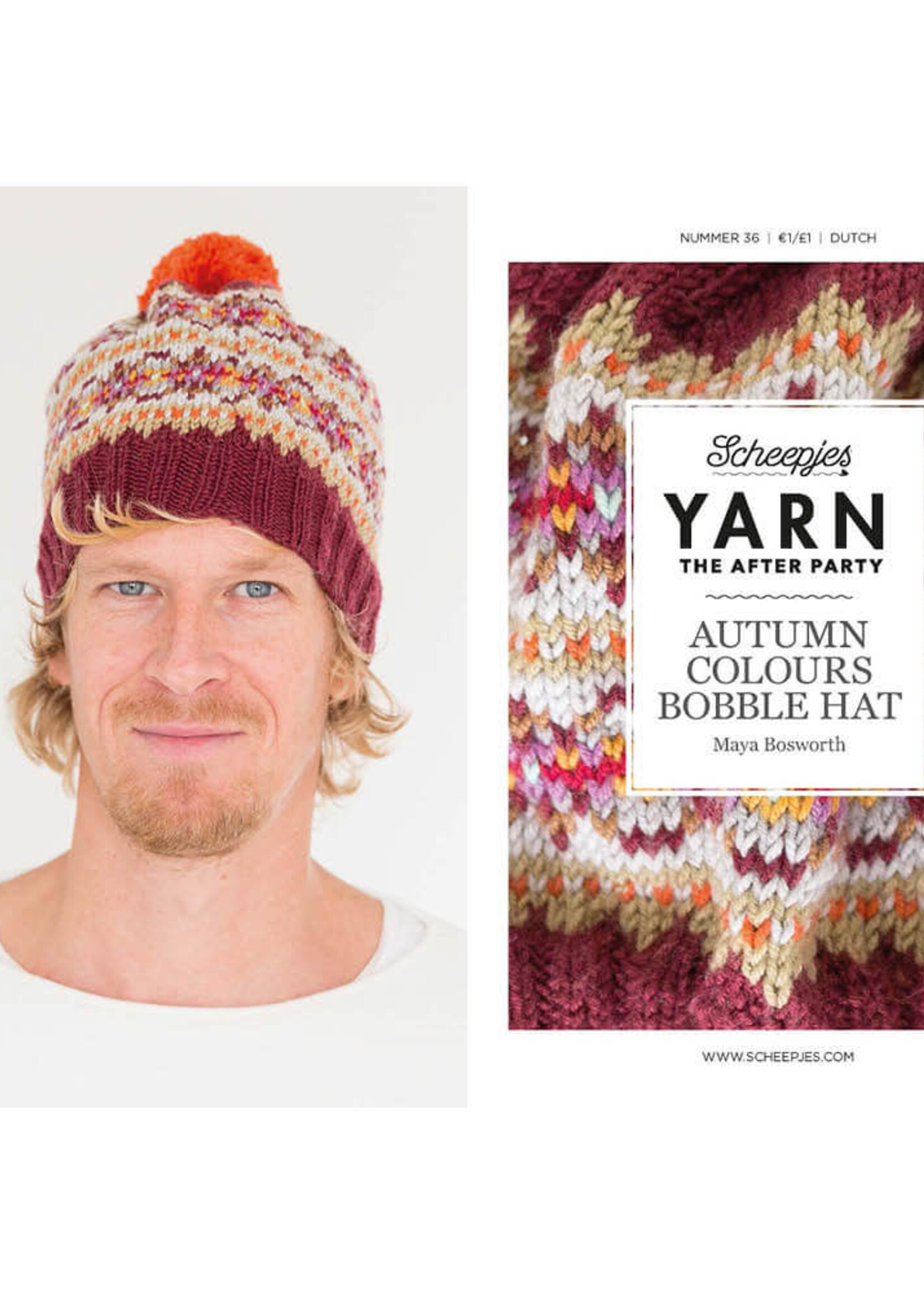 Yarn The After Party nr.36 Autumn Bobble Hat NL