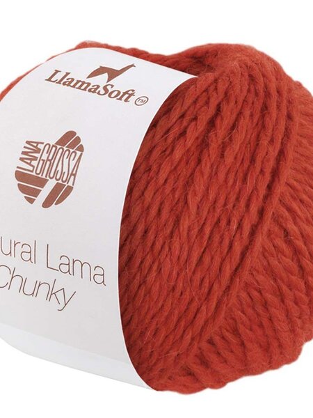Lana Grossa Natural Lama Chunky 04-Roest oranje25%