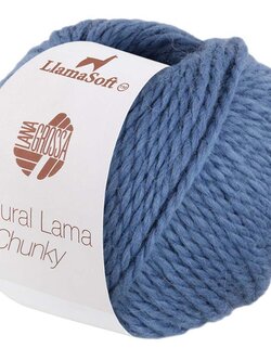 Lana Grossa Natural Lama Chunky 05-duifblauw25%