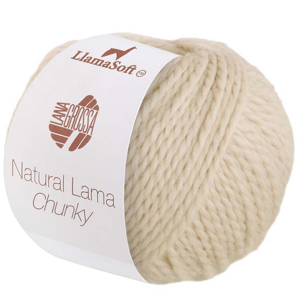 Lana Grossa Natural Lama Chunky 09-natuur25%