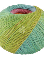 Lana Grossa Cotonella - 11 Lila/lichtblauw/turquoise groen/mosterd/tomaat/framboos/oranje/zalm