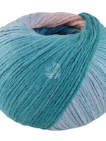 Lana Grossa Cotonella - 13 korenbloem/turquoise blauw/mint/terracotta/zeegrijs %