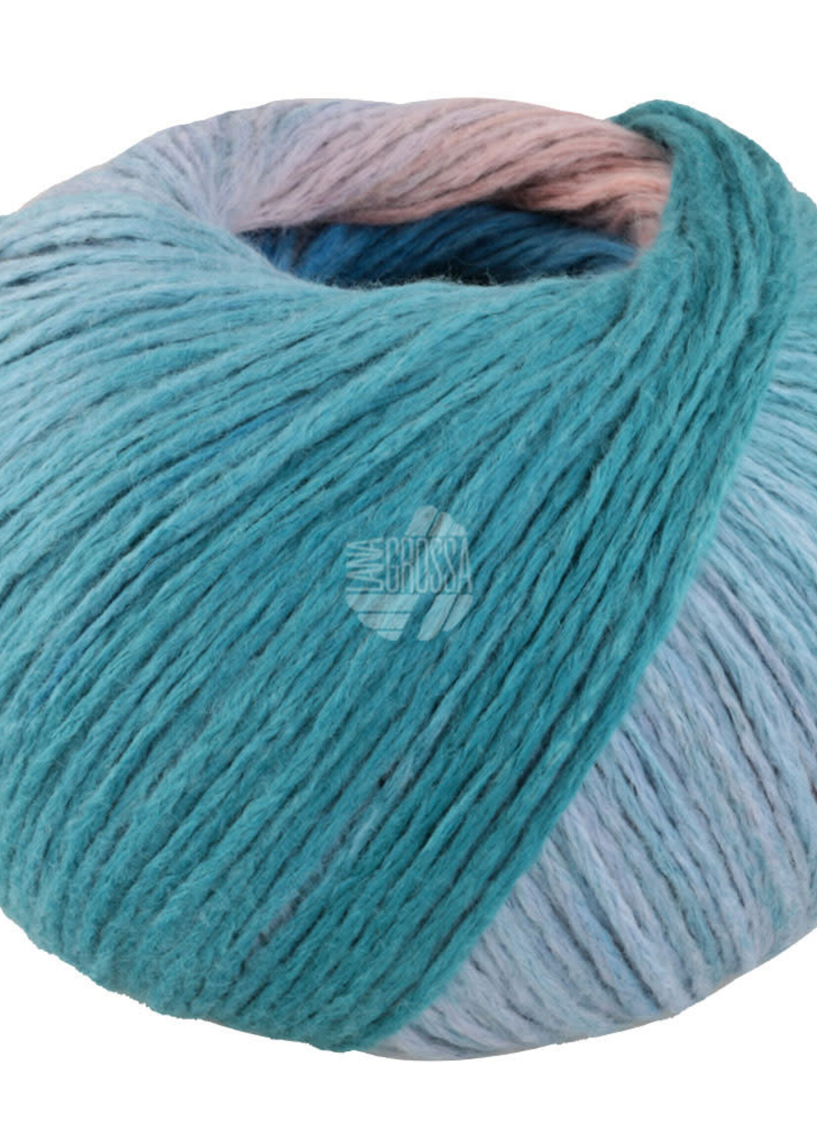 Lana Grossa Cotonella - 13 korenbloem/turquoise blauw/mint/terracotta/zeegrijs -20%