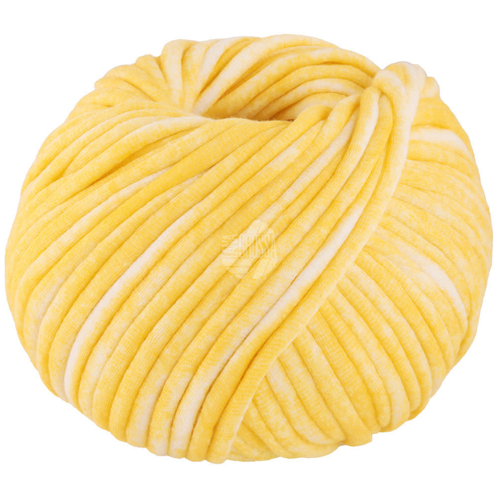 Lana Grossa Gelato Vintage - Lana Grossa -101 geel/wit -50%
