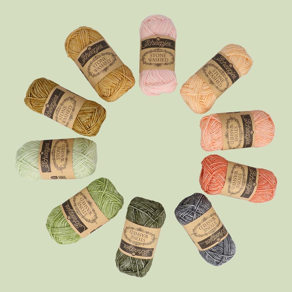 Scheepjes Scheepjes Stone Washed colour pack 10x25g - Intentions