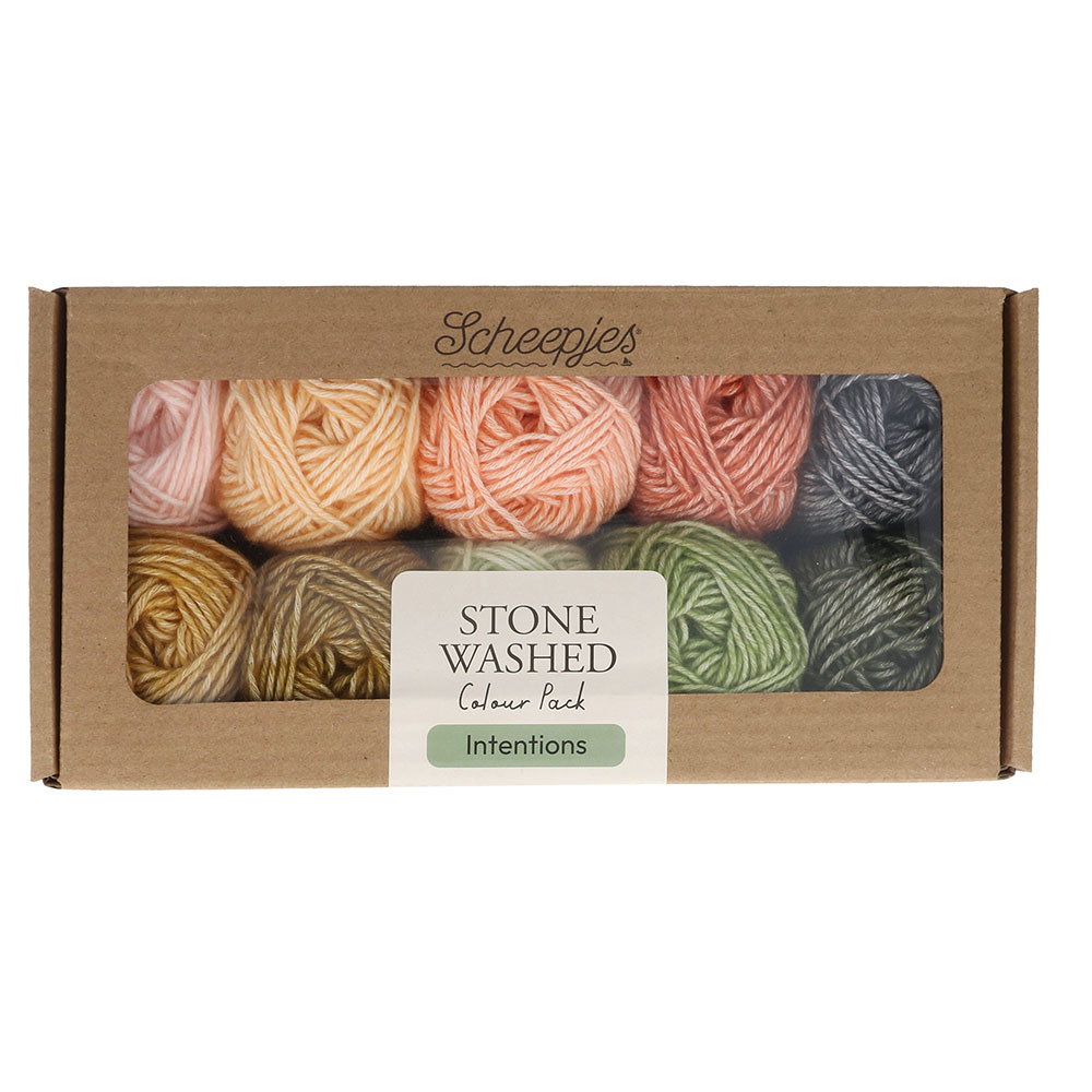 Scheepjes Scheepjes Stone Washed colour pack 10x25g - Intentions