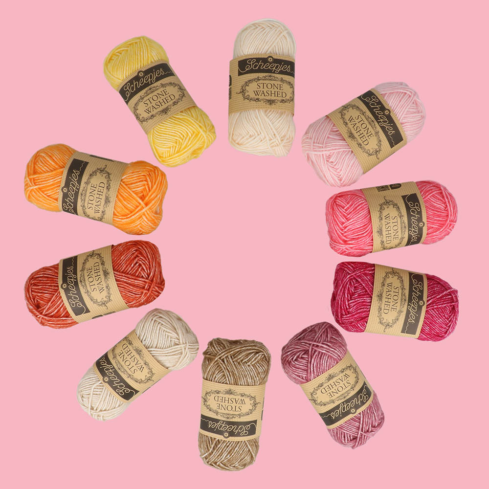 Scheepjes Scheepjes Stone Washed colour pack 10x25g - Manifest