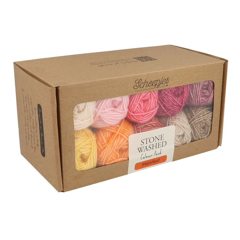 Scheepjes Scheepjes Stone Washed colour pack 10x25g - Manifest