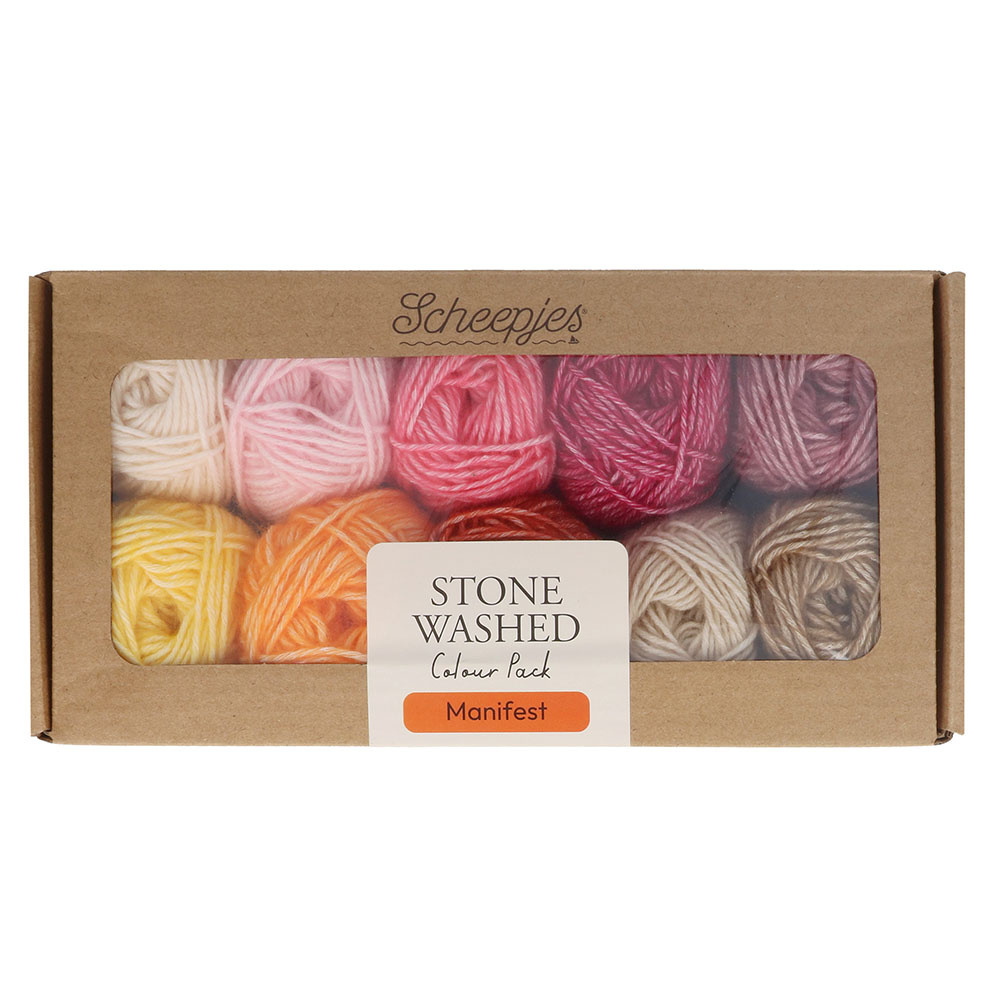 Scheepjes Scheepjes Stone Washed colour pack 10x25g - Manifest