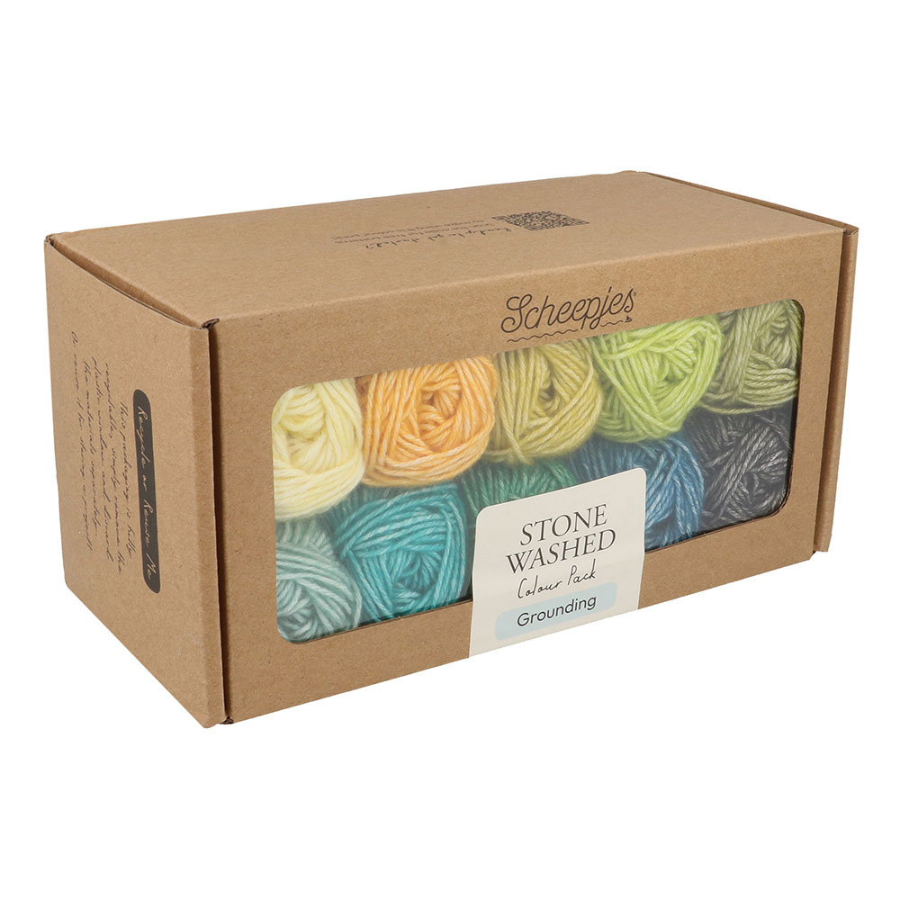 Scheepjes Scheepjes Stone Washed colour pack 10x25g - Grounding