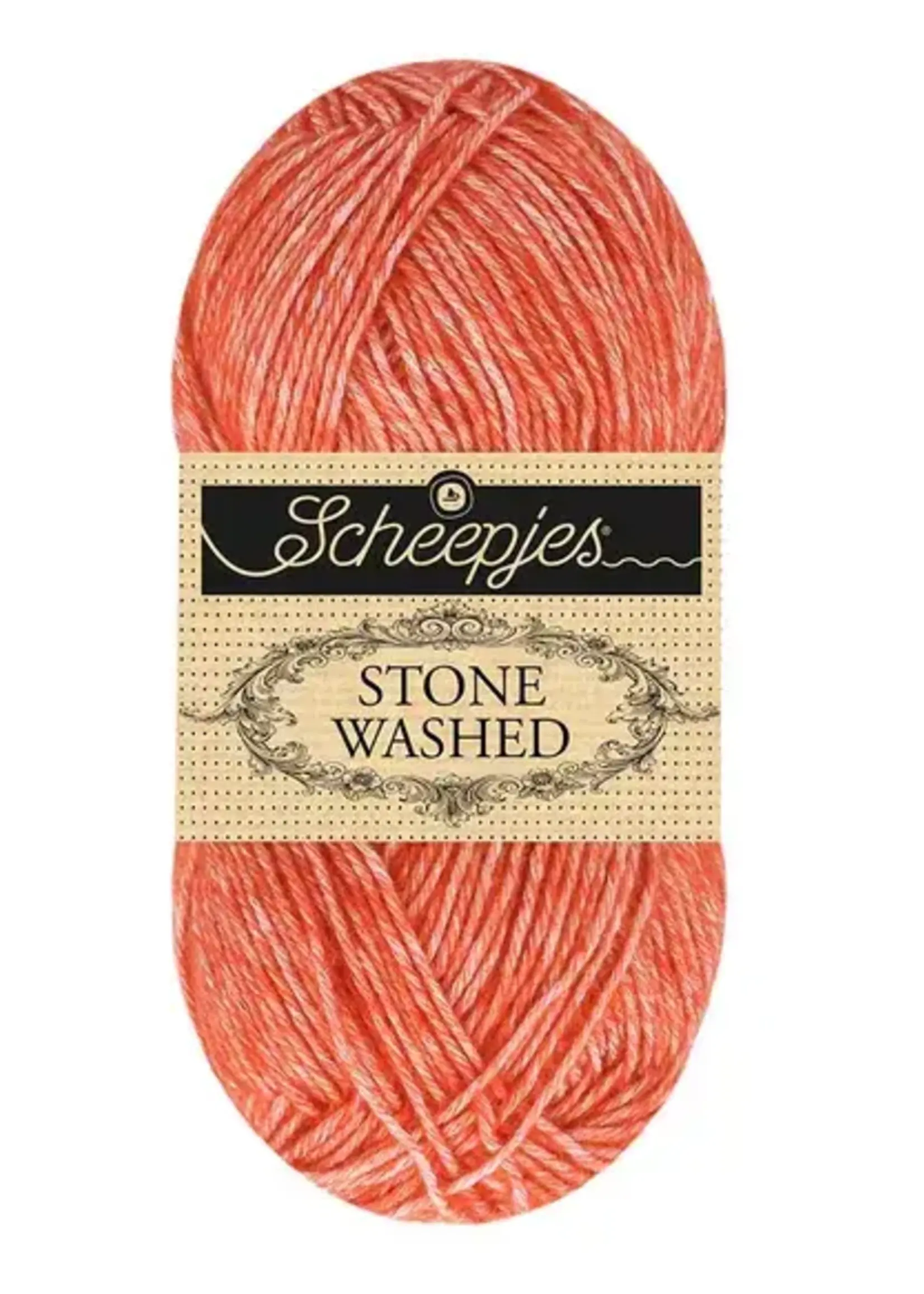 Scheepjes Stone Washed - Scheepjes -843 Realgar Red