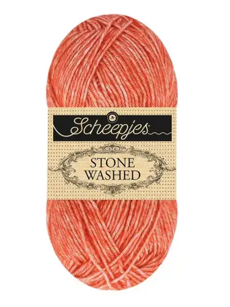 Scheepjes Stone Washed - Scheepjes -843 Realgar Red