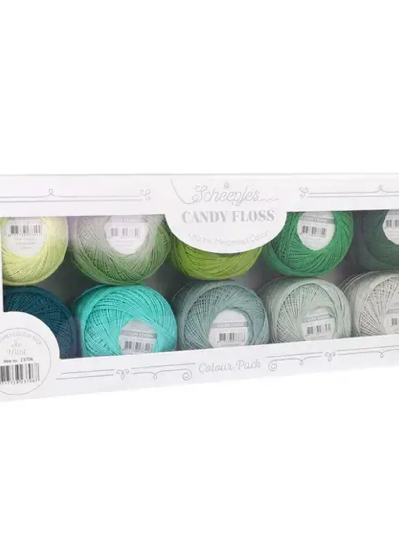 Scheepjes Candy Floss colour pack 10x20gr -Scheepjes -Mint