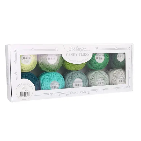 Scheepjes Candy Floss colour pack 10x20gr -Scheepjes -Mint %