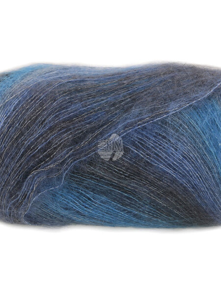 Lana Grossa Cottonhair -103-Donkergrijs/jeansblauw/grijsblauw/navy/antraciet-30%