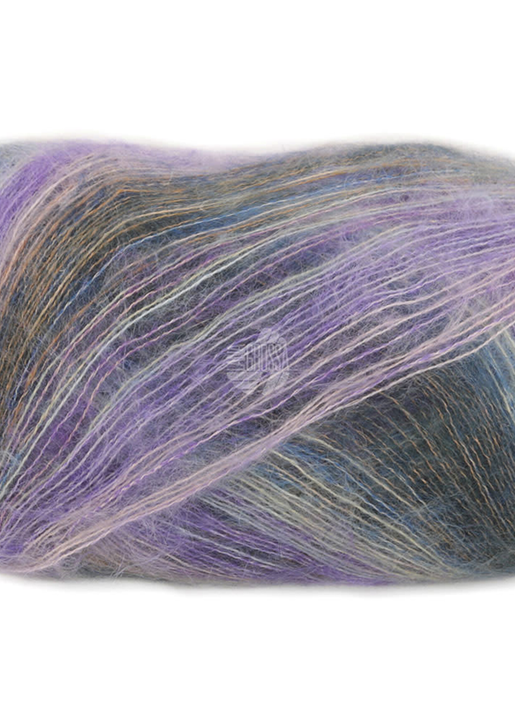 Lana Grossa Cottonhair -104-oker/lichtgrijs/paars/roze/jeansblauw/antraciet
