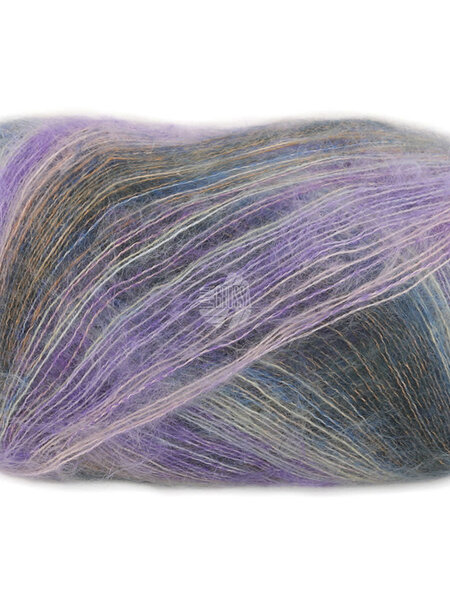Lana Grossa Cottonhair -104-oker/lichtgrijs/paars/roze/jeansblauw/antraciet-30%