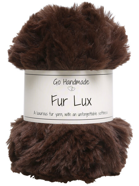 GoHandmade Fur Lux -chocolat 17691