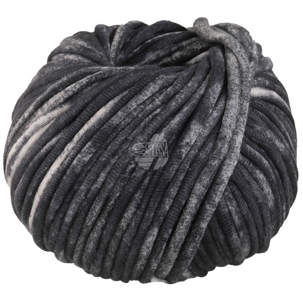 Lana Grossa Gelato Vintage - Lana Grossa -110 antraciet/wit -50%