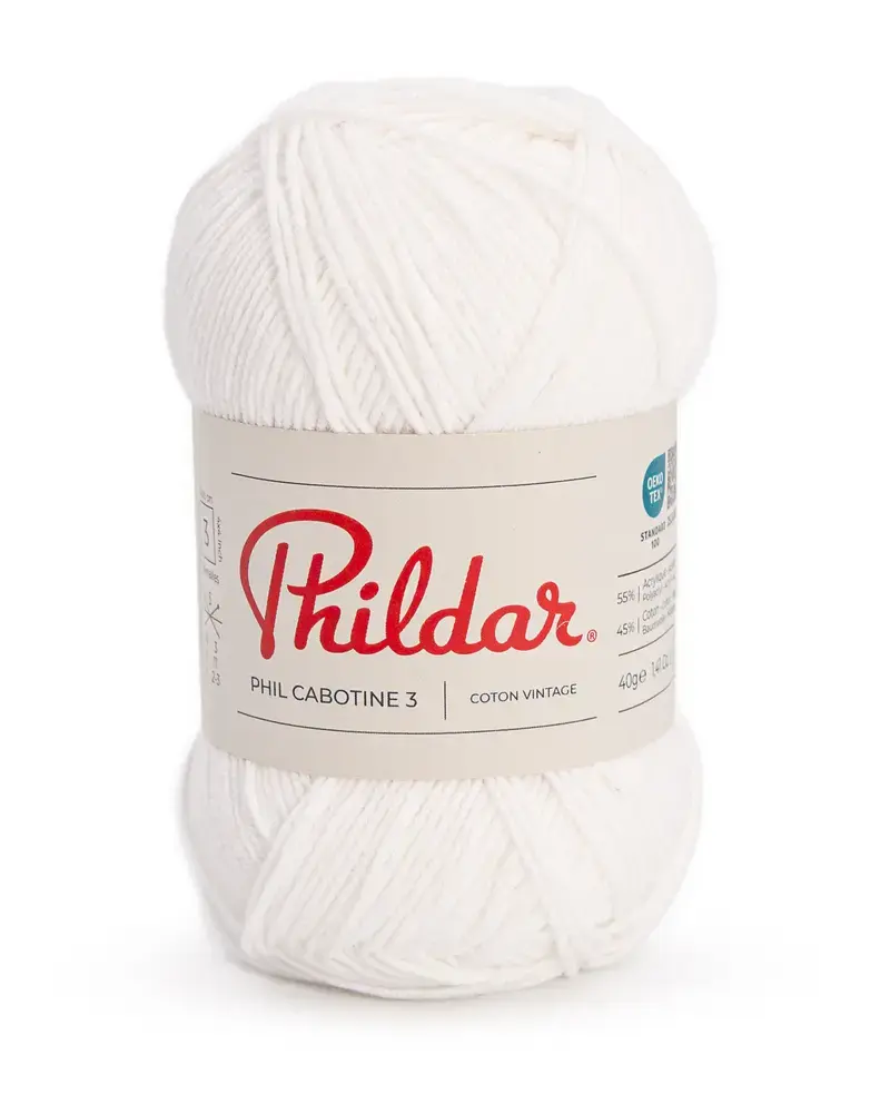 Phildar Cabotine 3  -craie