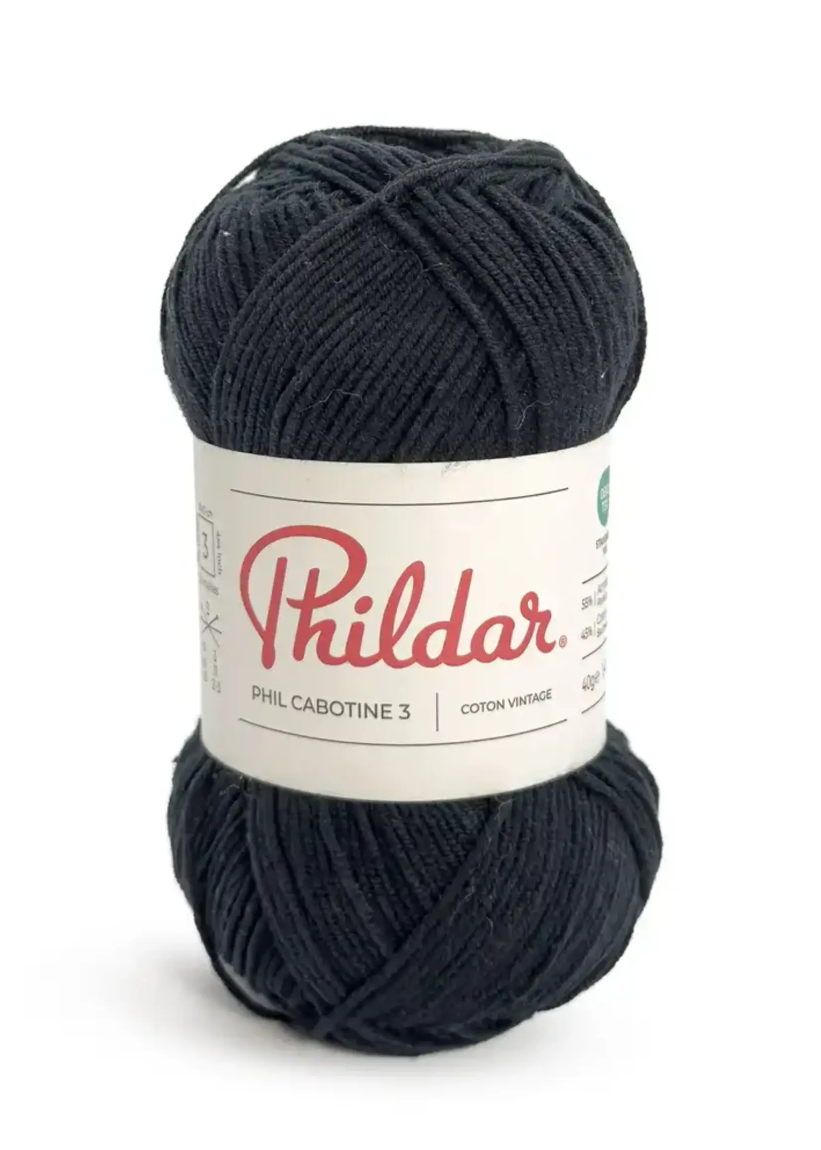 Phildar Cabotine 3  -noir