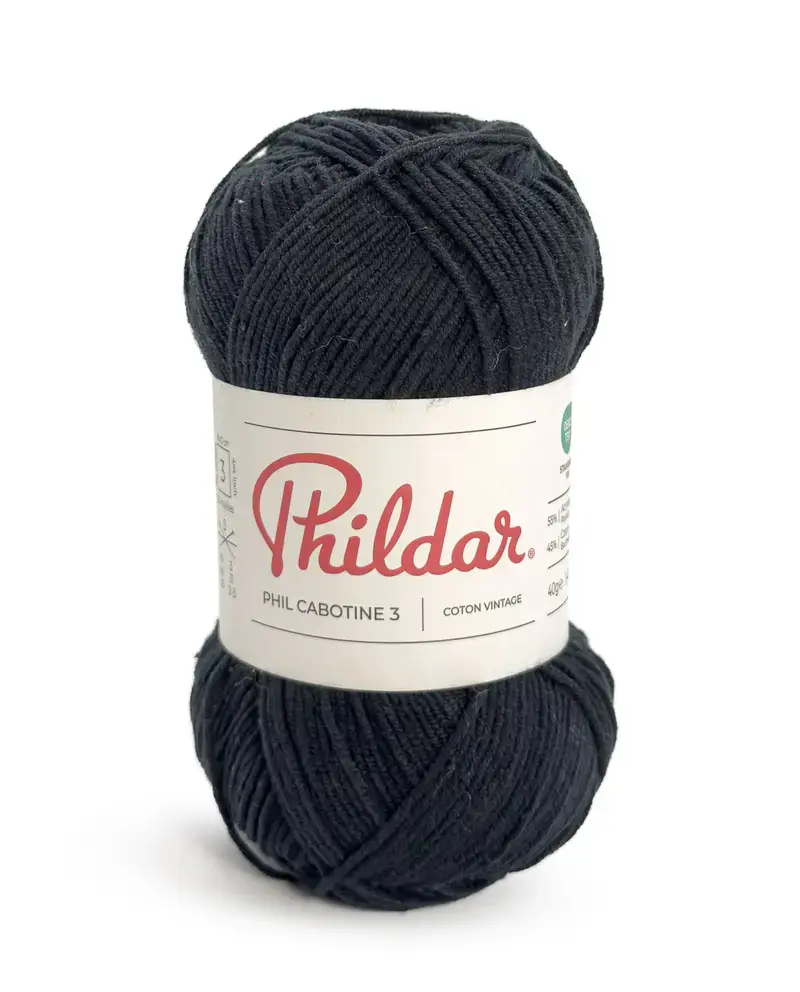 Phildar Cabotine 3  -noir