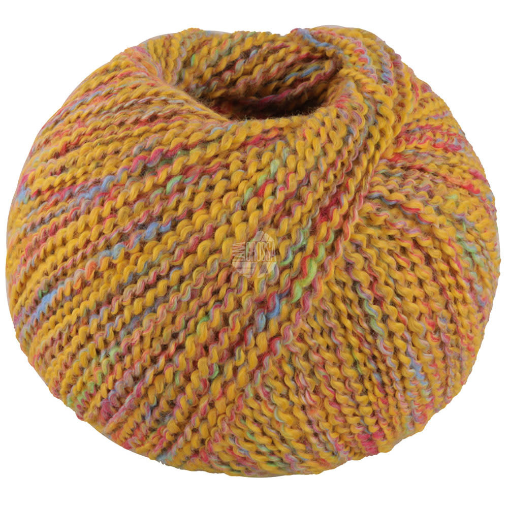 Lana Grossa Maglia -Lana Grossa -02-geel/rood/licht groen/felroze/bruin 50%