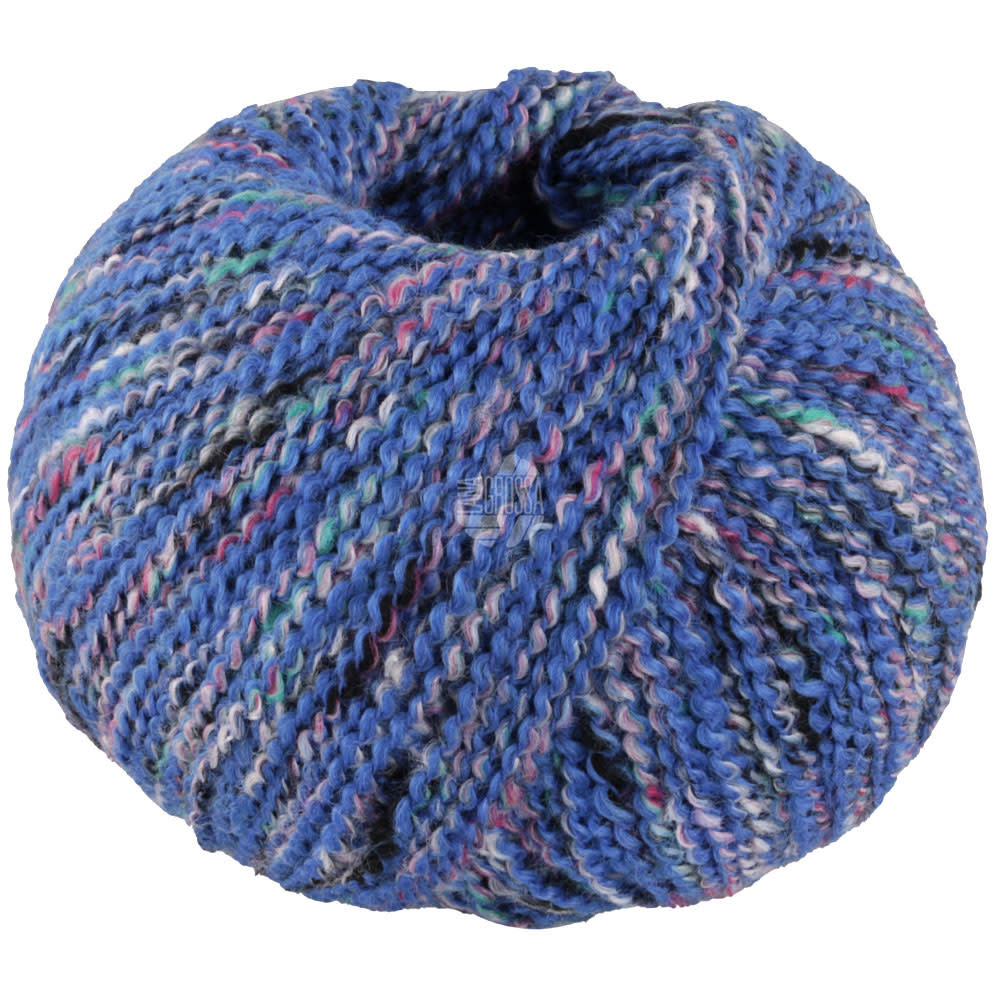 Lana Grossa Maglia -Lana Grossa -05-blauw/paars/zwart/groen/ruwe witte 50%
