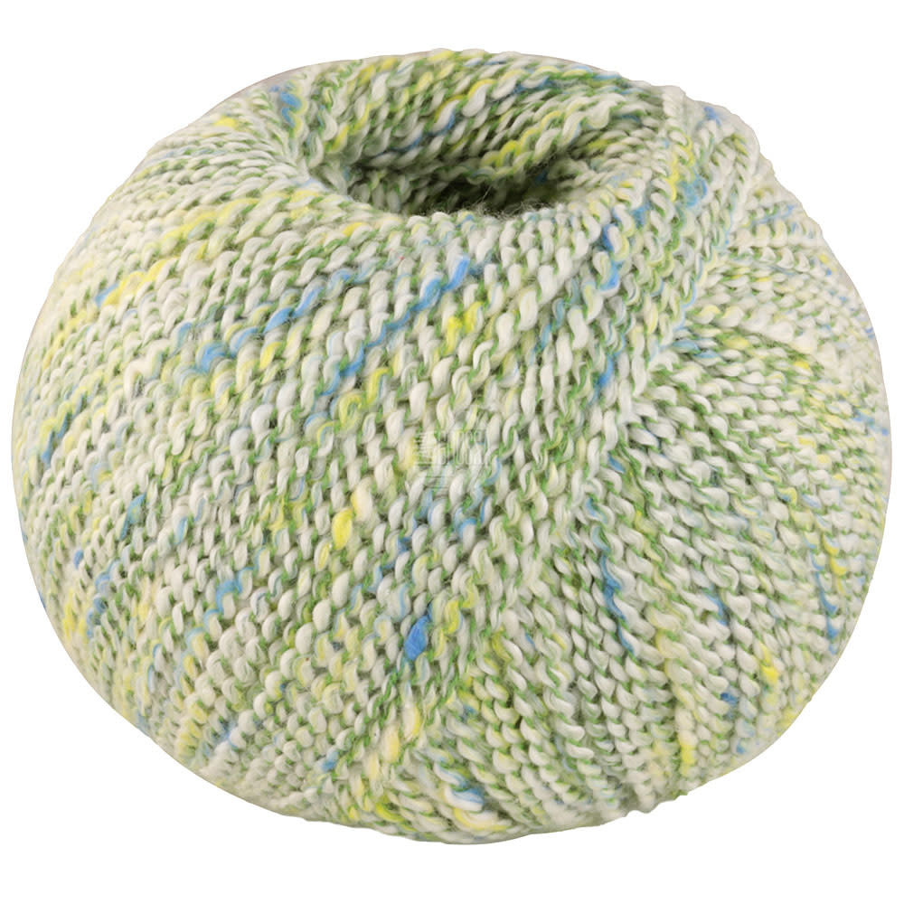 Lana Grossa Maglia -Lana Grossa -07-ruwe witte/appel groen/citroengeel/turkoois 50%